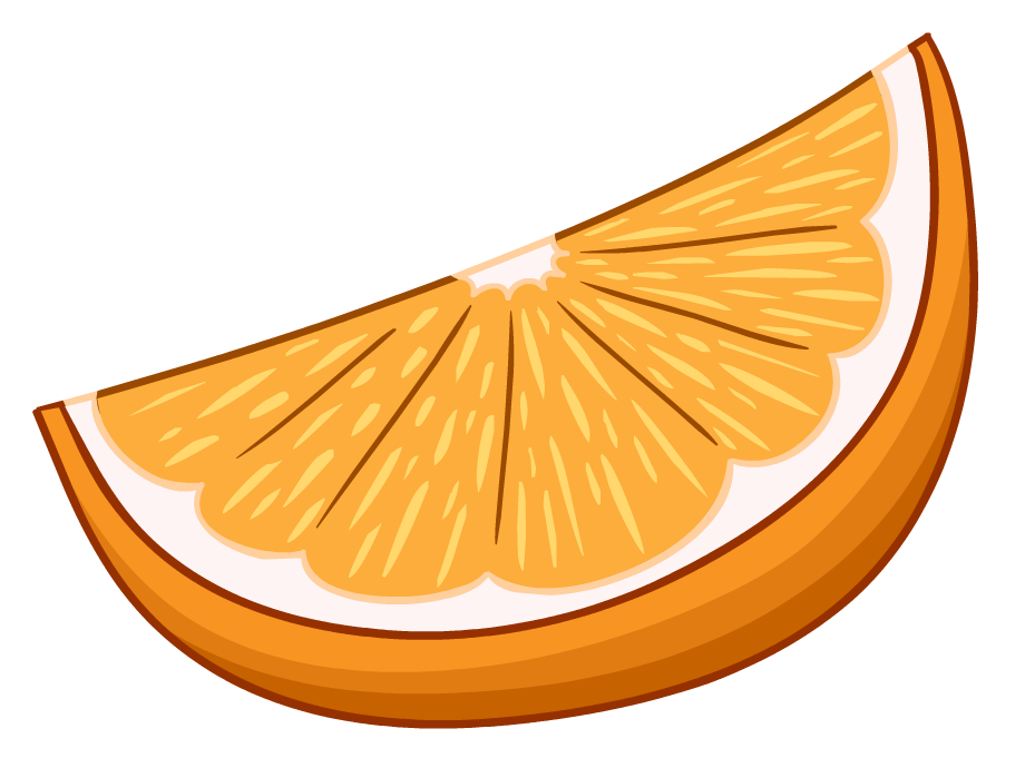 Gajo De Naranja - Transparent Background Orange Slice Clipart - Png Download (920x690), Png Download