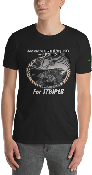 On The 8th Day God Went Striper Fishing - Funny Transgender Shirts Clipart (600x600), Png Download