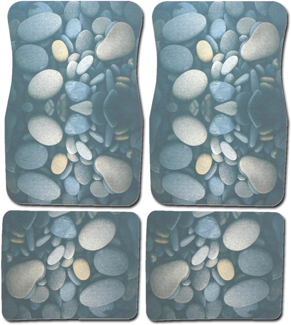 Natural Stone Printed Floor Mats - Stones Clipart (625x663), Png Download