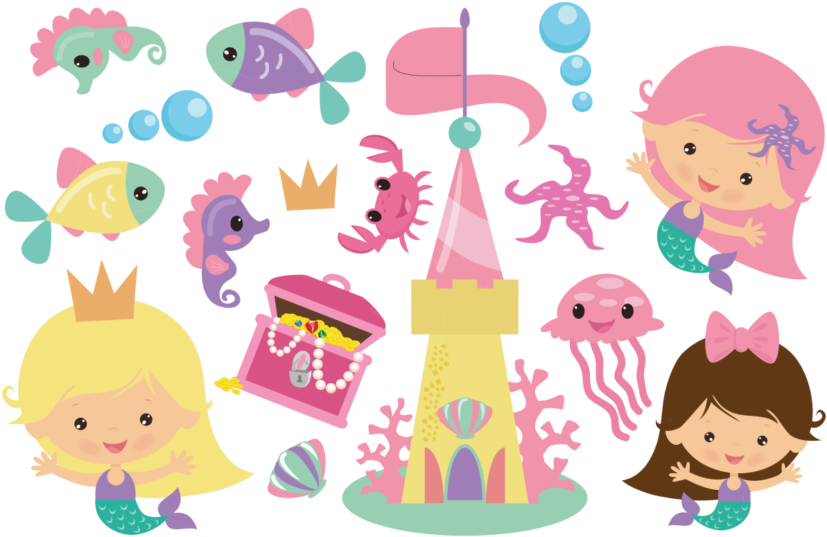 Sticker Les Sirenes Bebes Ambiance Sticker Col Sand Clipart (1200x1200), Png Download
