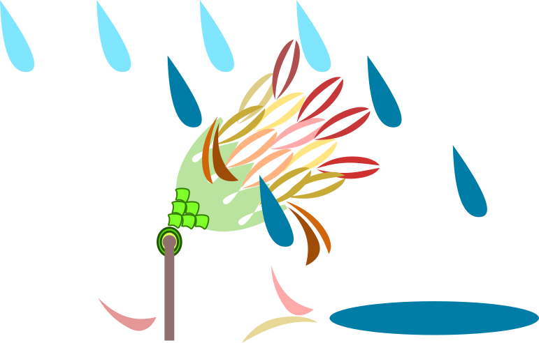 Old Dahlia Ending - Graphic Design Clipart (771x492), Png Download