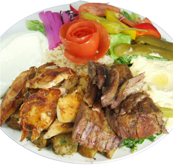 Mixed Shawarma - Grillades Clipart (600x600), Png Download