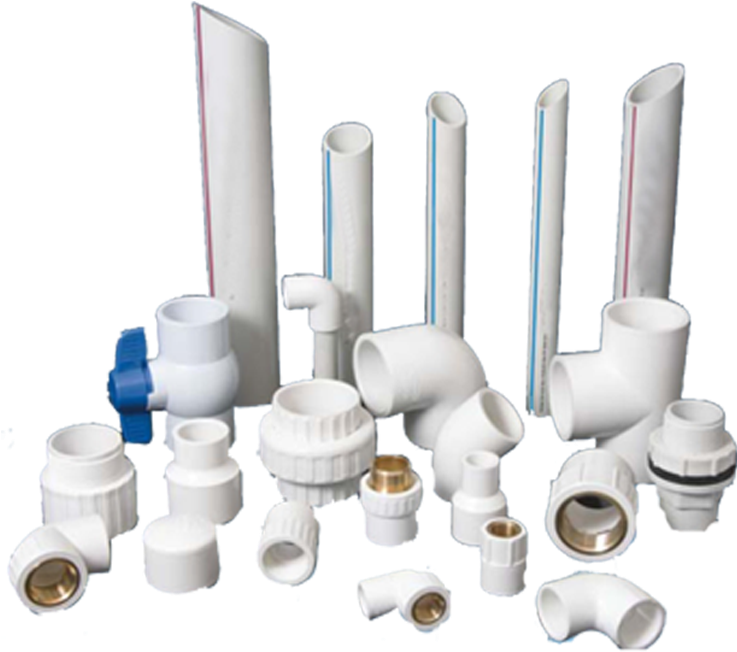 Pvc Pipe Png - Upvc Pipe Fittings Png Clipart (737x652), Png Download
