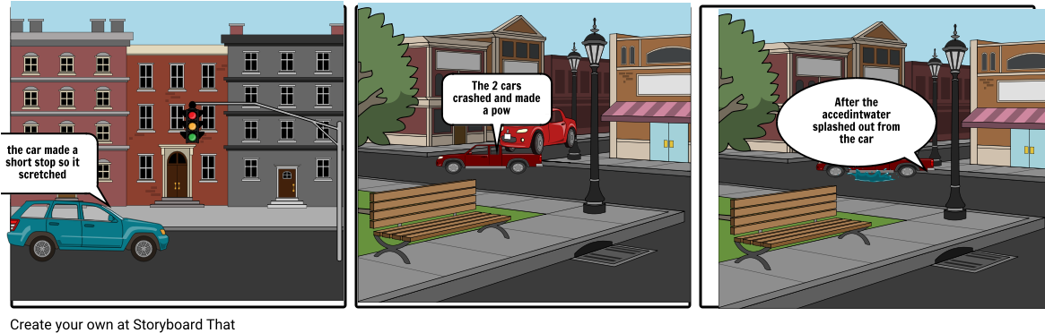 Car Accident - Storyboard Clipart (1164x385), Png Download