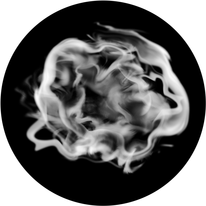 Hazy Smoke - Monochrome Clipart (800x800), Png Download