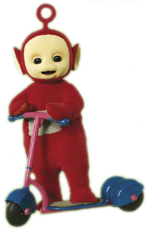 Teletubbies Po Scooter Clipart (517x806), Png Download