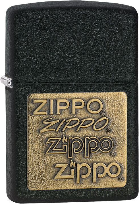 #362 Blk Crkle, Zippo Br Emb Allan Distributors, Llc - Zippo 362b Clipart (535x758), Png Download