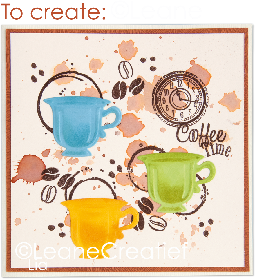 Picture Of Lecreadesign® Combi Clear Stamp Coffee Beans - Teacup Clipart (1740x1020), Png Download
