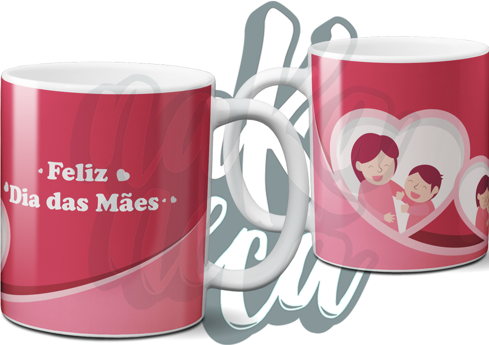 Feliz Dia Das Maes - Coffee Cup Clipart (960x689), Png Download