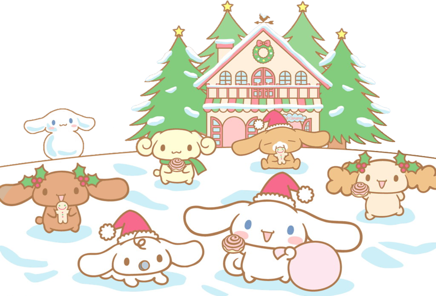 Merry Christmas Chibi Gif , Png Download - Merry Christmas Rilakkuma Clipart (883x600), Png Download