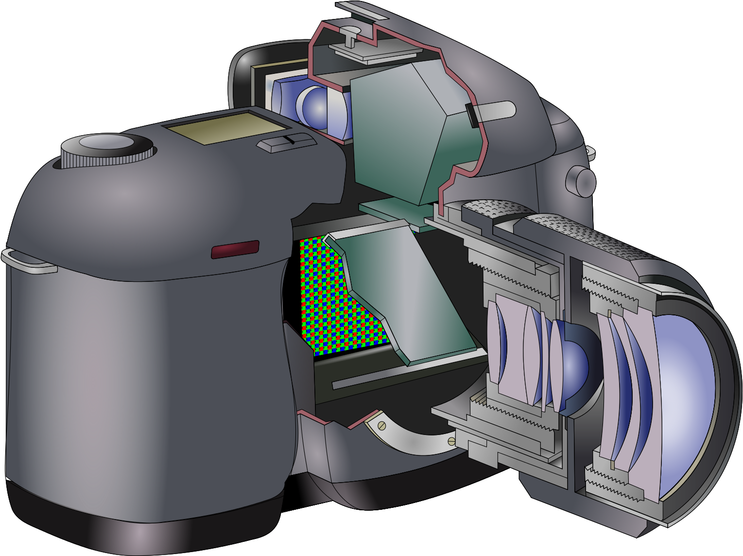 Este Artículo Tiene El Propósito De Contestar Y Aclarar - Diagram Of Camera Lens Clipart (2000x1667), Png Download