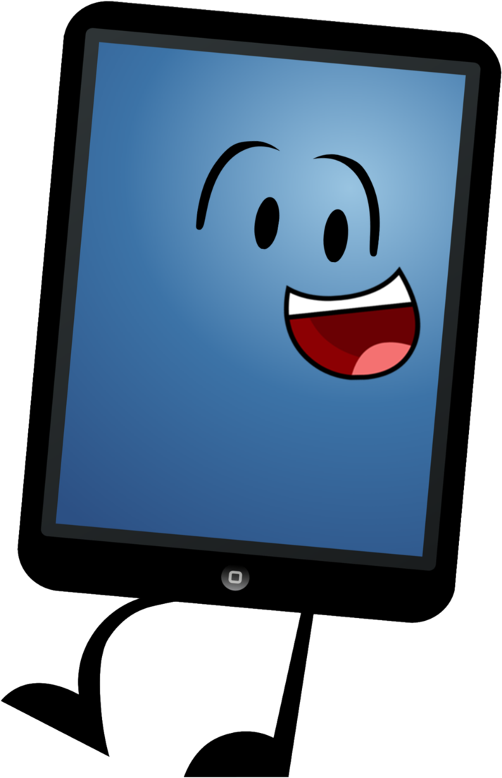 Tablet Clip Cartoon Computer - Tablet Battle For Big B - Png Download (713x1104), Png Download