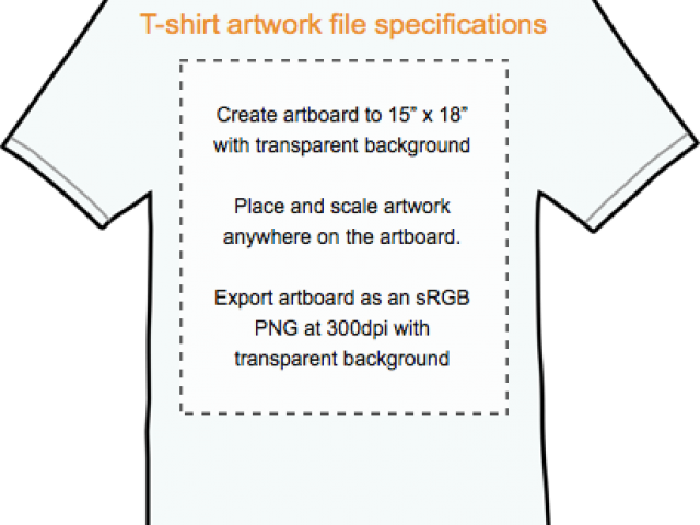 Merch By Amazon Shirt Template Clipart (640x480), Png Download