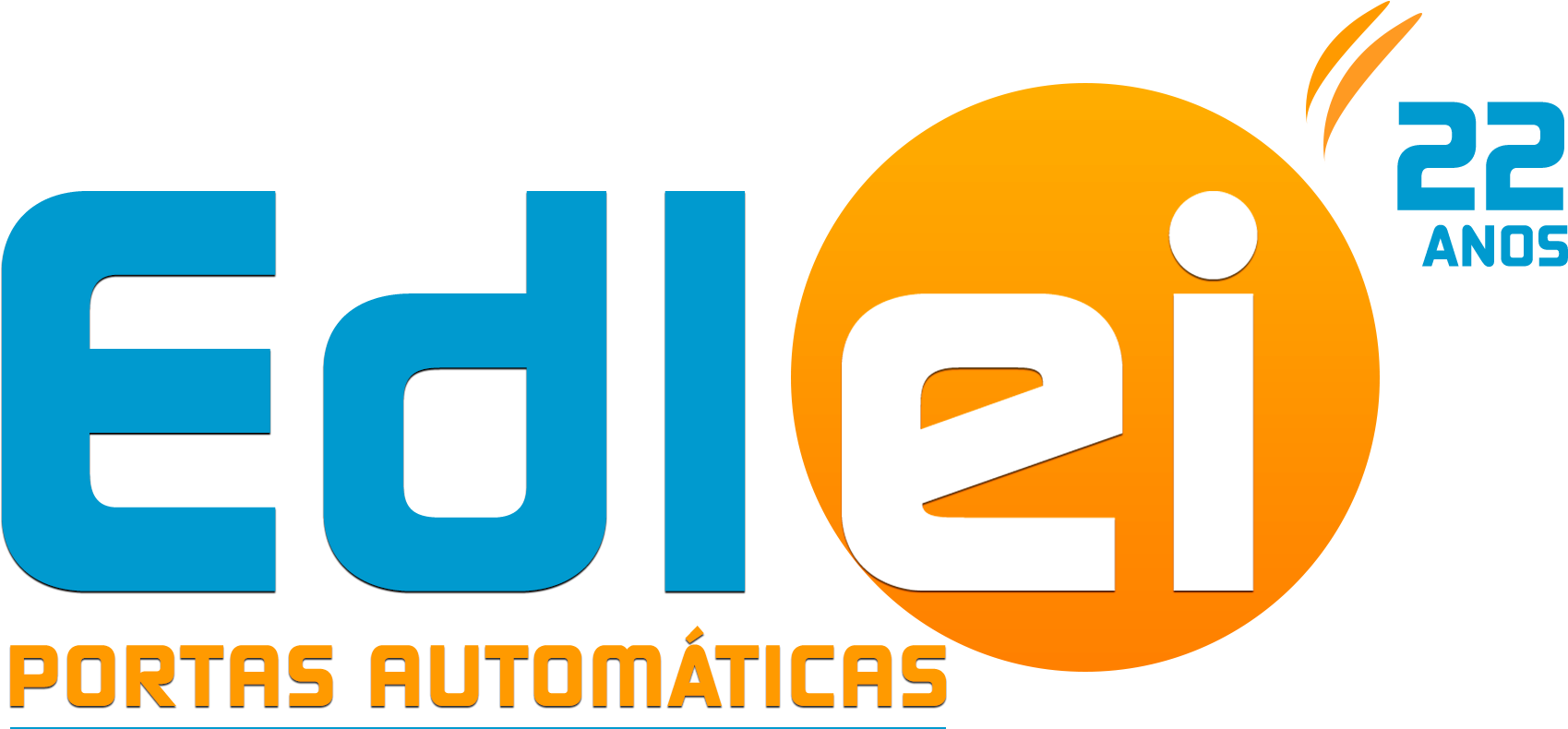 Edlei Portas Automáticas De Vidro - Graphic Design Clipart (1754x816), Png Download