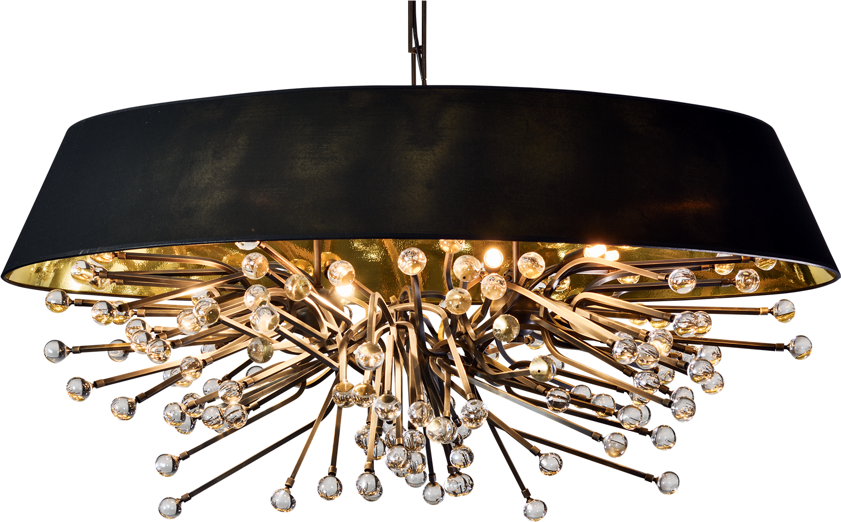 Sun Glass Balls Oval - Chandelier Clipart (1747x1122), Png Download