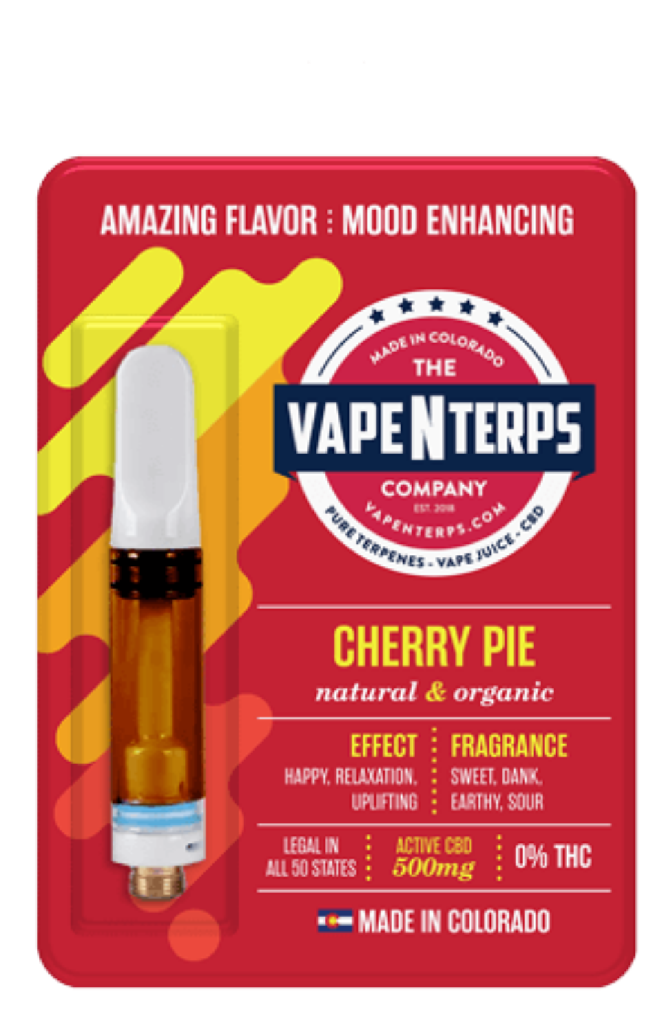 500mg Cherry Pie Cbd Vape Cartridge By Vapenterps - Blue Cheese Vape Oil Clipart (1600x1600), Png Download