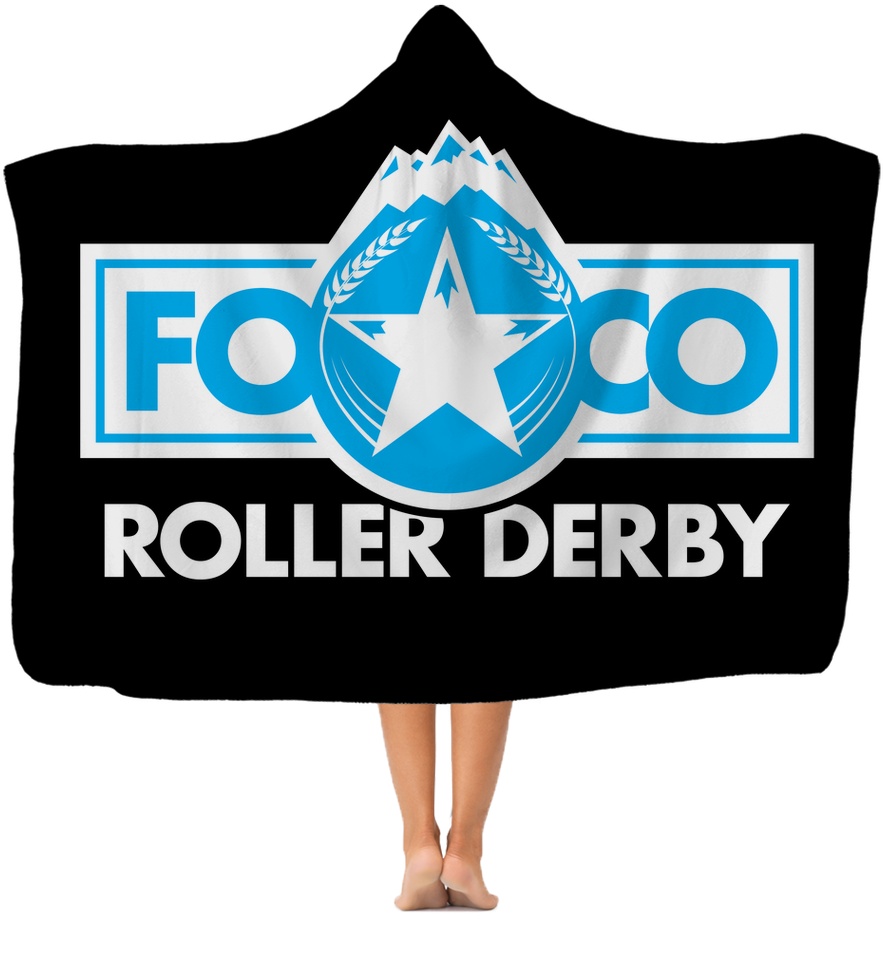 Foco Roller Derby Classic Adult Hooded Blanket - Flag Clipart (883x969), Png Download