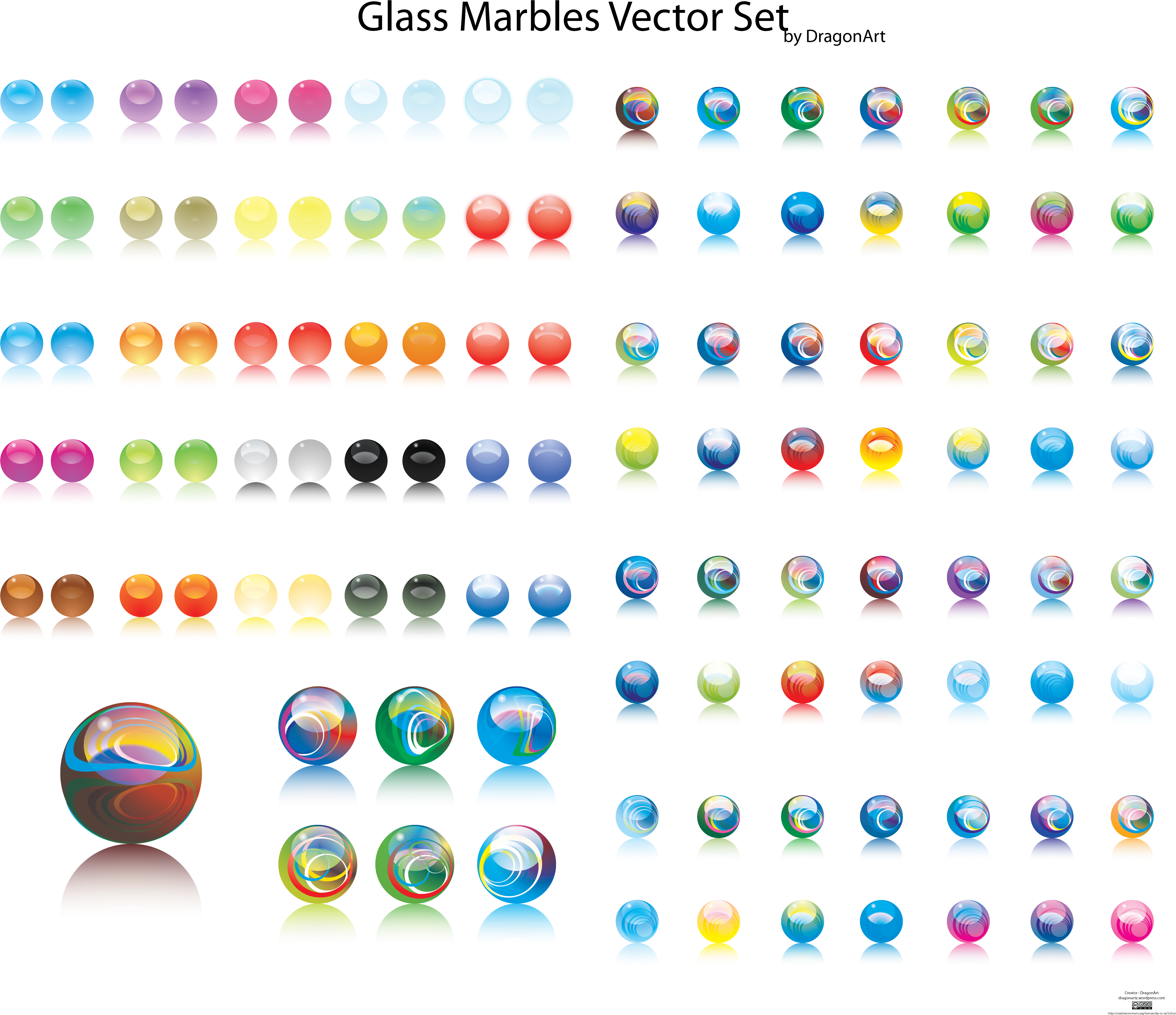 Glass Vector Free - Glass Marbles Clipart (5417x4583), Png Download