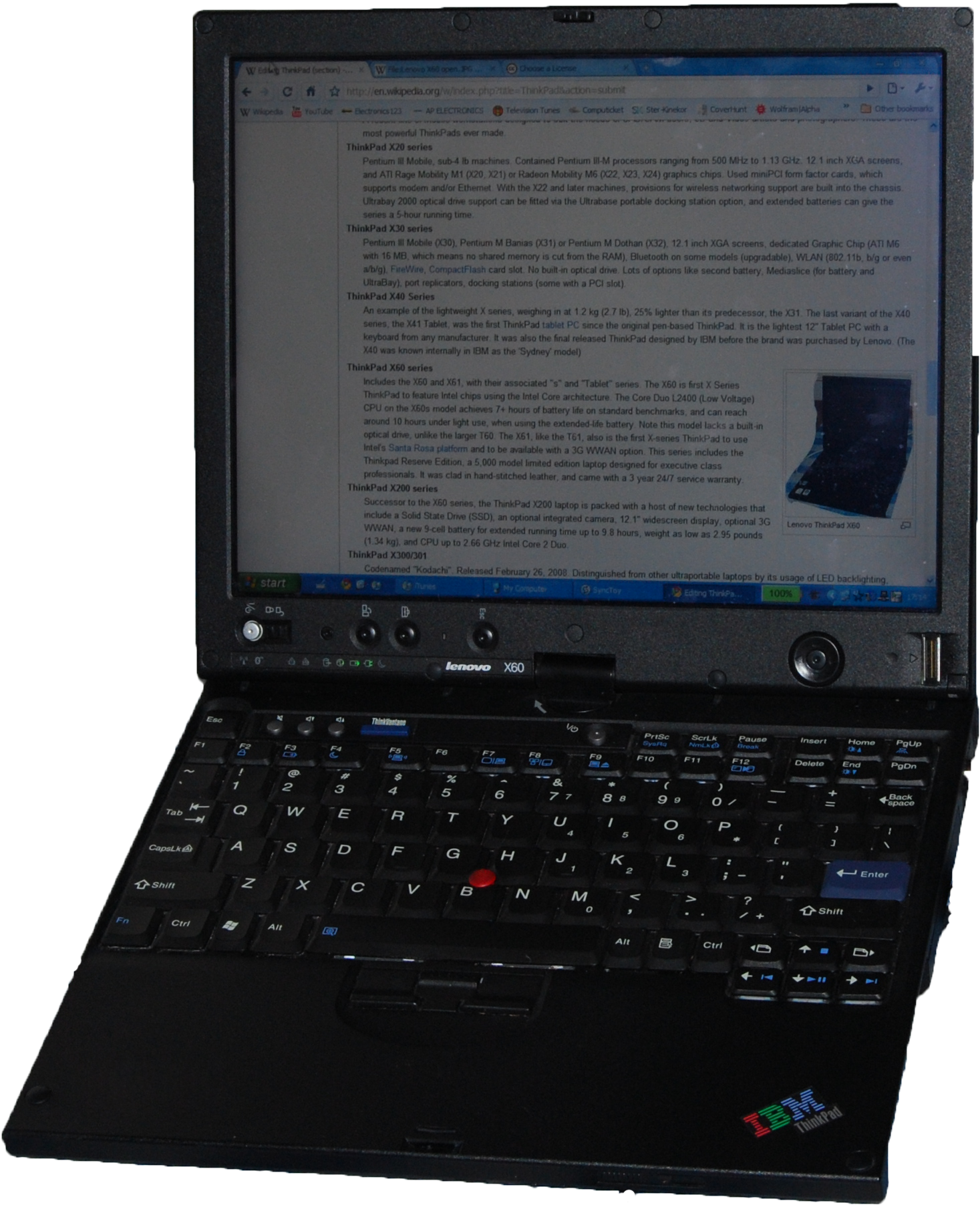 Lenovo X60 Open - Lenovo X60 Clipart (3872x2592), Png Download