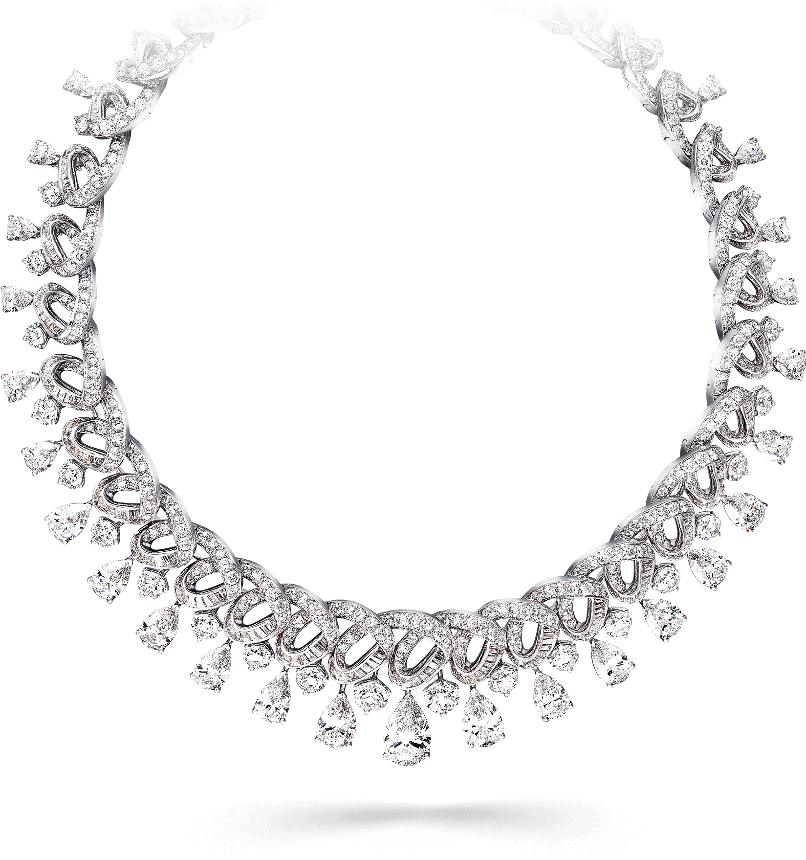 Graff High Jewellery Diamond Twisted Ribbon Necklace - Opencv Subpixel Edge Detection Clipart (2000x2000), Png Download
