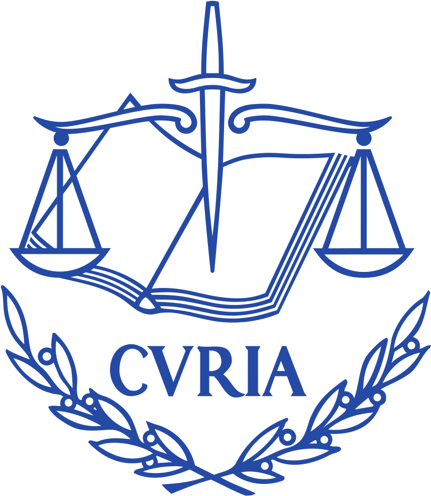 Court Of Justice Of The European Union Was Established - European Courts Of Justice Logo Clipart (896x1024), Png Download