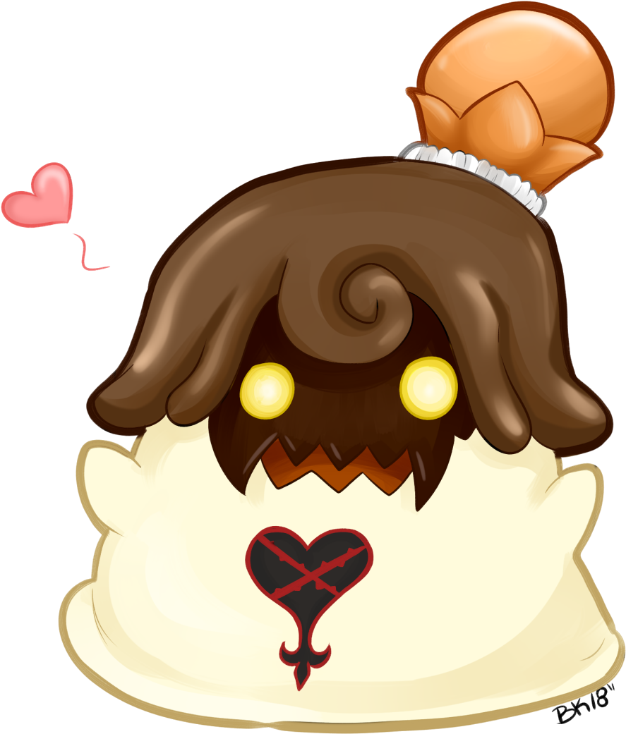 Bleachedkitteninkk - Kingdom Hearts Pudding Heartless Clipart (1000x1100), Png Download