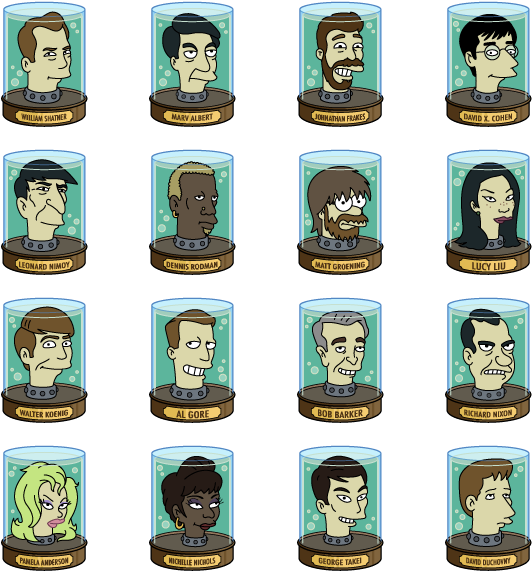 Search - Futurama Heads In Jars Clipart (592x592), Png Download