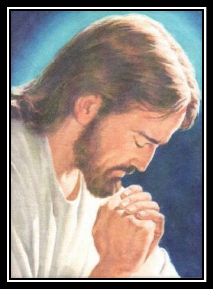 "jesus, Y Su Oracion Al Padre" Hora Santa - Jesus Pray Clipart (727x983), Png Download