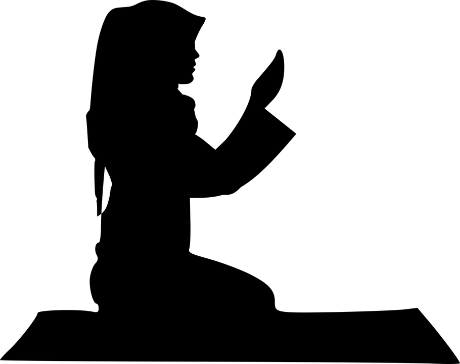 Silhouette Hijab Icon Png Clipart (910x720), Png Download