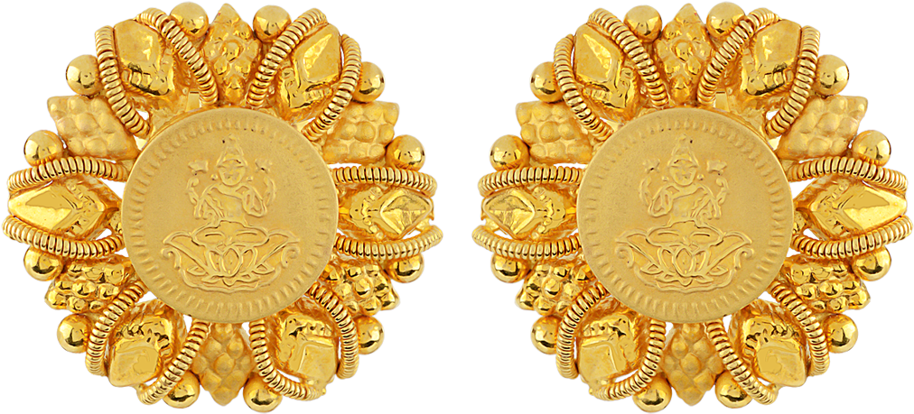 Buy Orra Gold Earring - Gold Earrings Old Models Clipart (1012x459), Png Download