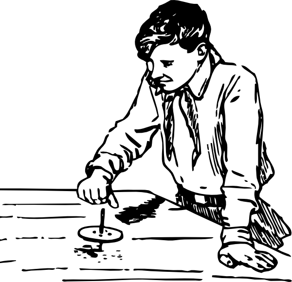 Spinning A Top Svg Clip Arts 600 X 580 Px - Spinning A Top - Png Download (600x580), Png Download