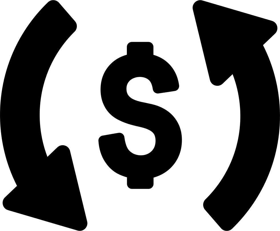 Png File Svg - Dollar Sign With Arrows Clipart (980x808), Png Download