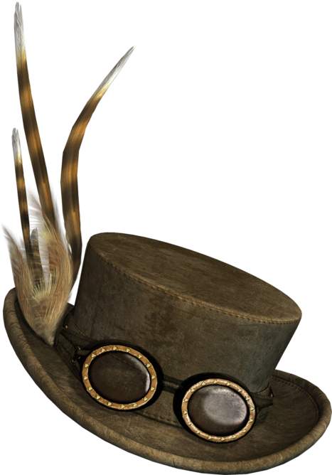 Steampunk Sticker - Steampunk Hat Transparent Clipart (467x668), Png Download