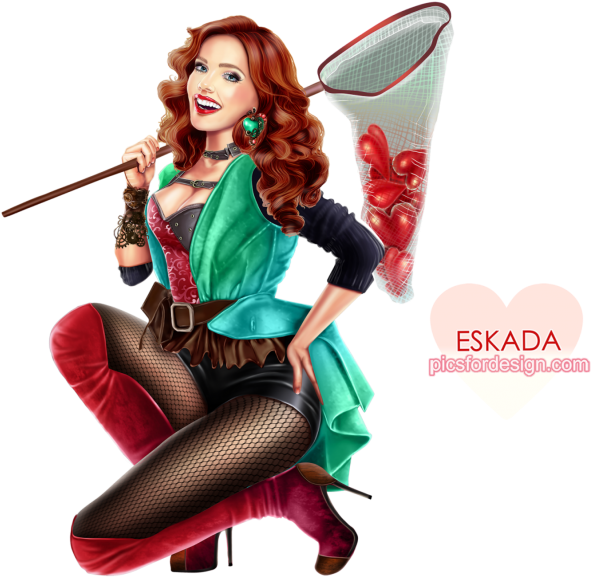 Steampunk Girl 3c - Tube Saint Patrick Png Clipart (640x657), Png Download