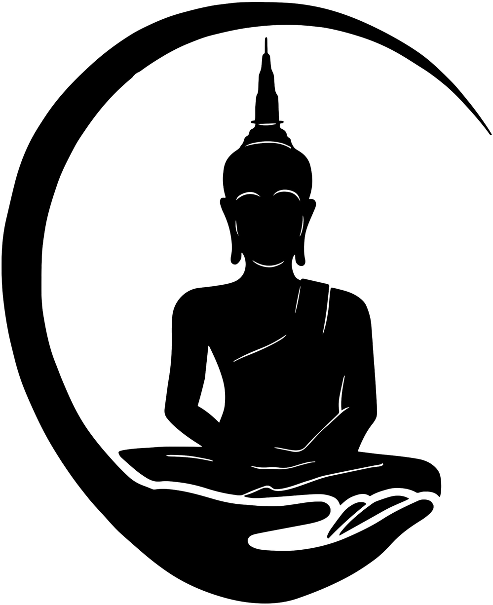 Gautam Buddha Hand Logo Clipart (1028x1330), Png Download