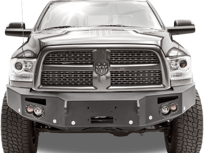Fabfours Premium No Guard Truck Front Bumper 2010 Dodge - Ram Trucks Clipart (666x500), Png Download