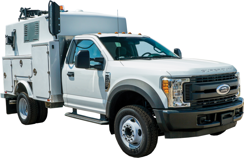 Image Of The Front Of The Utility Support Truck - Ford Motor Company Clipart (1024x684), Png Download