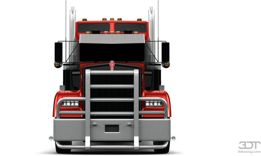 Kenworth W900 Sleeper Cab Truck - Trailer Truck Clipart (1004x500), Png Download