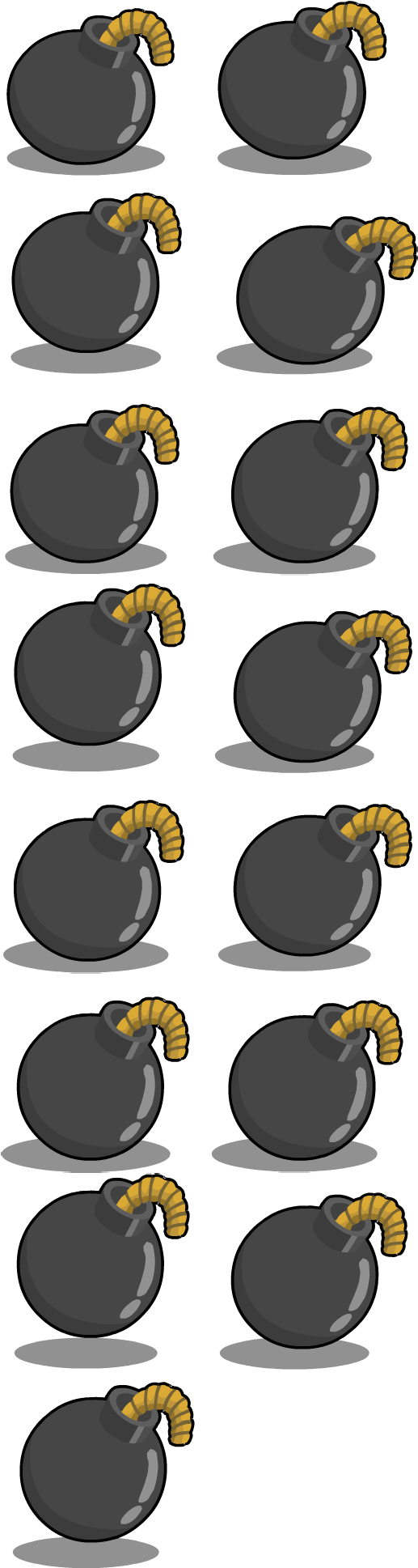 Bomb Anim Clipart (516x1968), Png Download