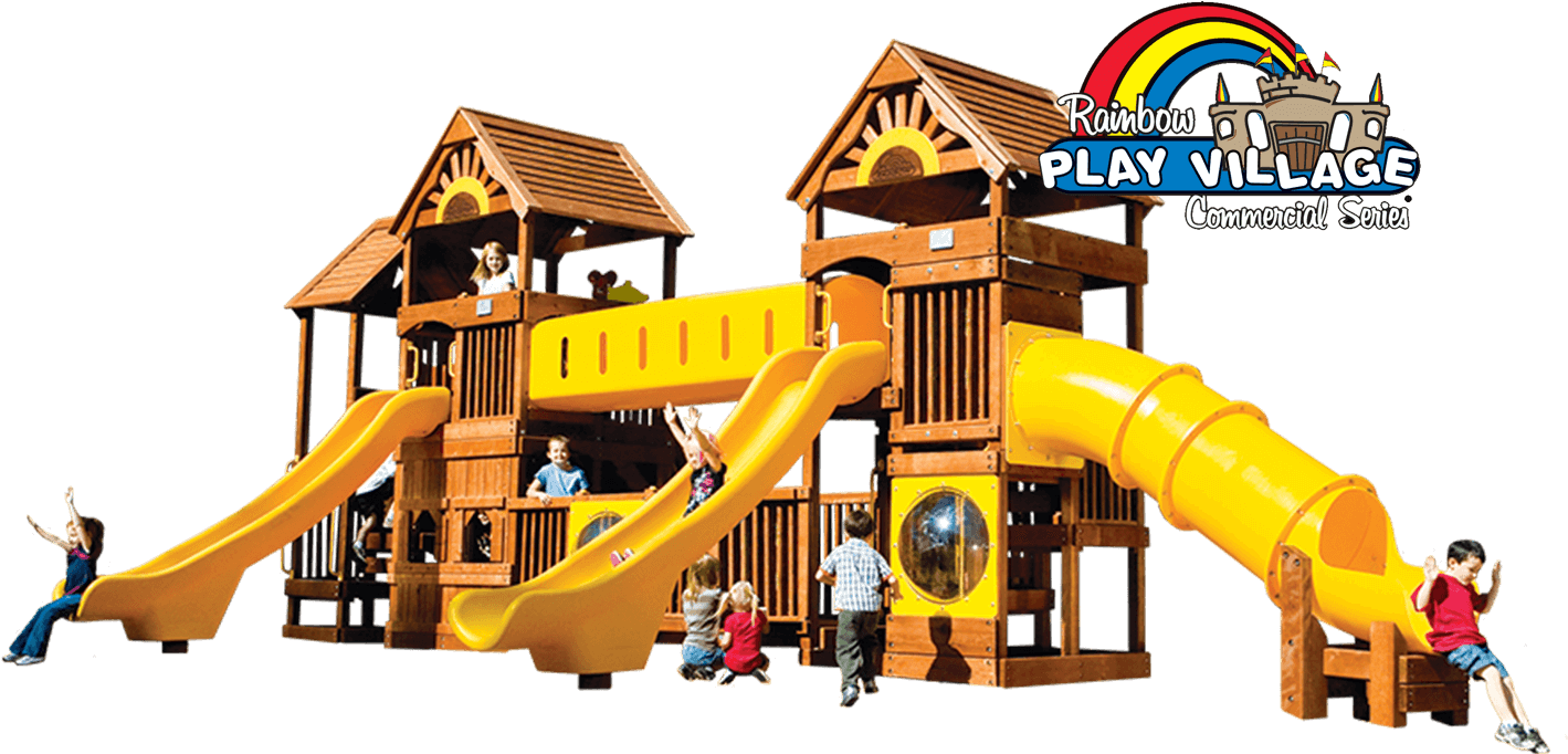 Economical Wooden Play Equipment - Playground Clipart (1500x900), Png Download
