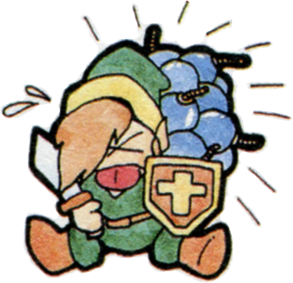 Link Carrying Bombs Clipart (572x553), Png Download