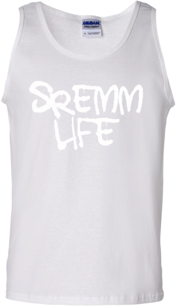 Sremmlife White Tank Top T-shirts - Gucci Tiger T Shirt White Clipart (1024x1024), Png Download