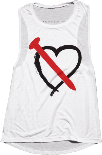 El Clavo White Tank Top - Tee Shirt Mi Ange Mi Demon Clipart (500x682), Png Download