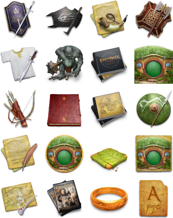Search - Lord Of The Rings Icons Clipart (592x740), Png Download