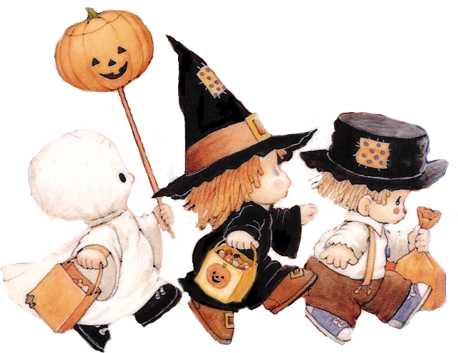 Precious Moments Halloween Png Transparent Stock - Free Clipart Halloween Ruth Morehead (648x501), Png Download