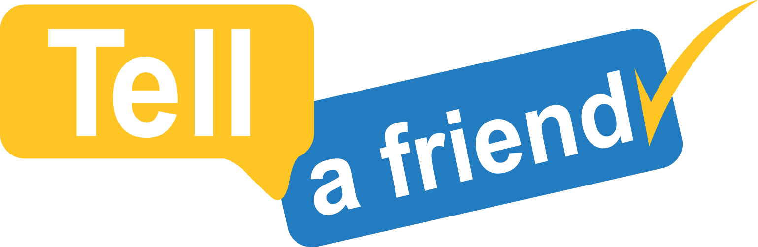 Friend Icon Png - Tell A Friend Icon Clipart (1539x502), Png Download