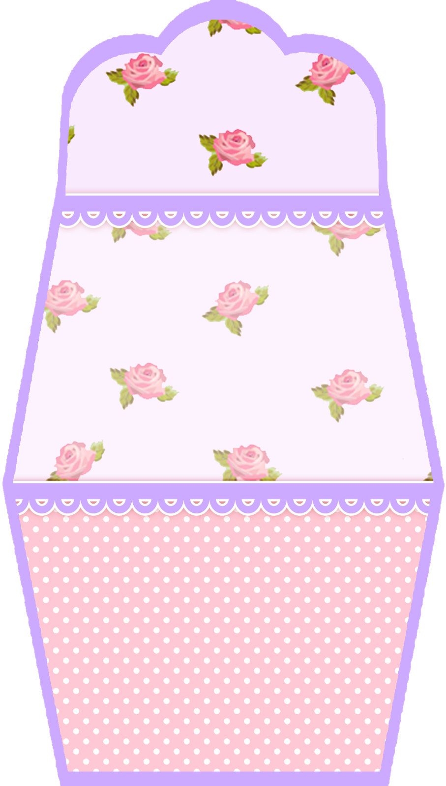 Pink Shabby Chic And Lilac - Polka Dot Clipart (907x1600), Png Download