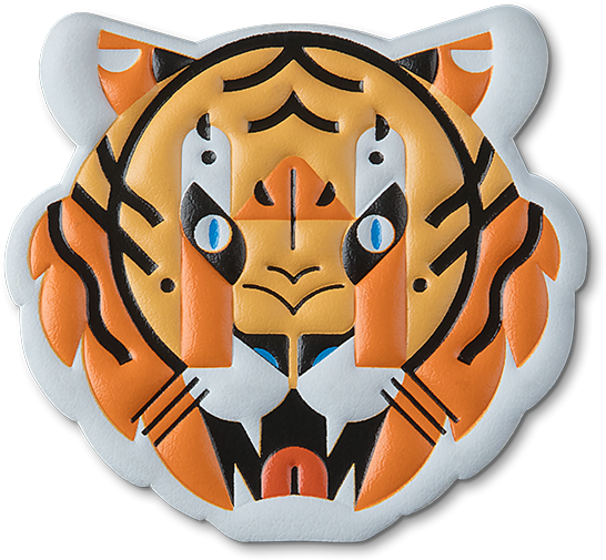 Phone Sticker - Siberian Tiger Clipart (847x847), Png Download