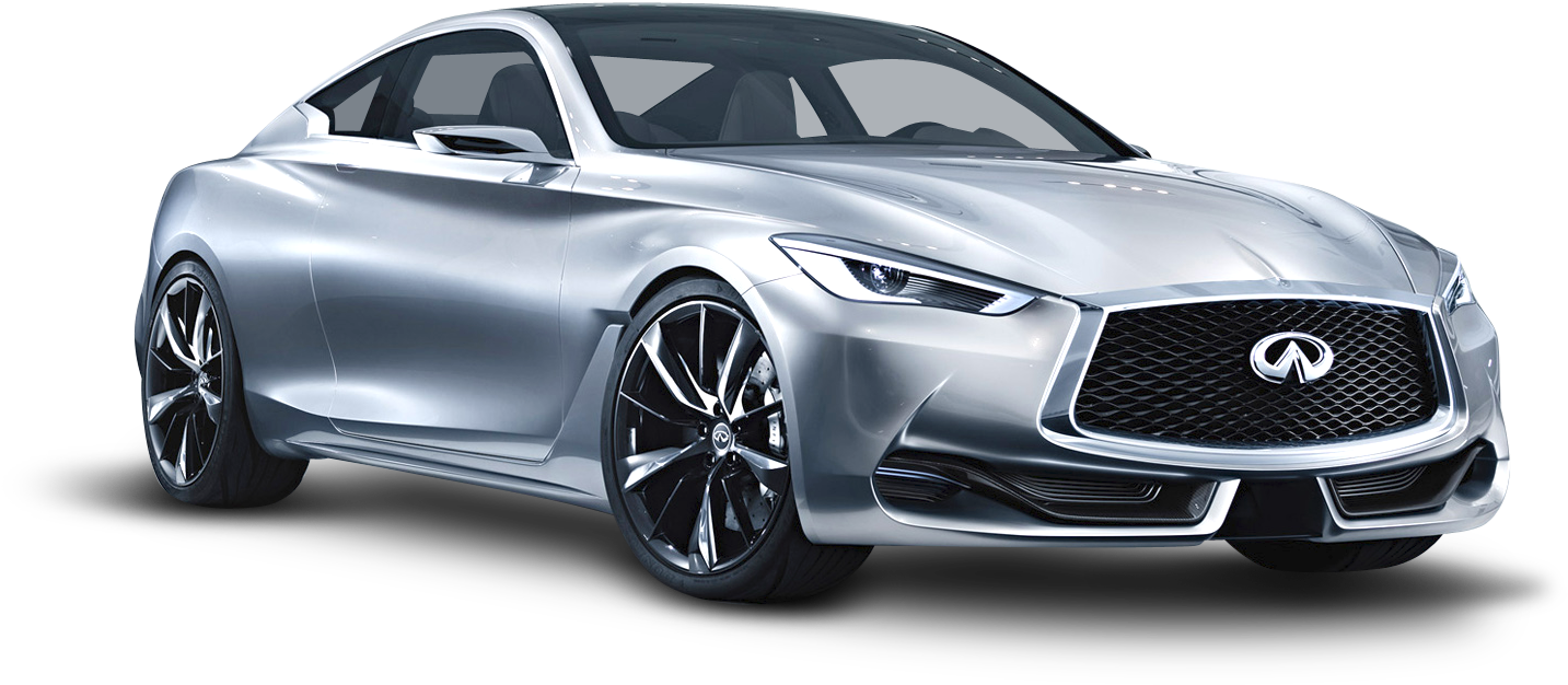 Silver Infiniti Q60 Car - 2019 Infiniti G37 Coupe Clipart (1484x702), Png Download