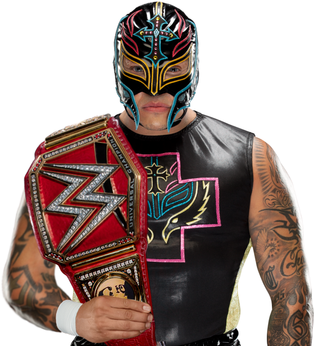 @reymysterio Universal Champion, Nxt Champion And Cwc - Rey Mysterio Universal Champion Clipart (1000x707), Png Download